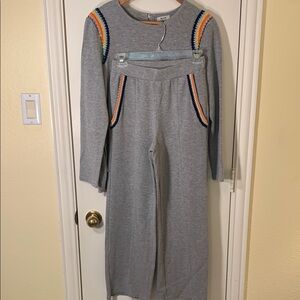 Riva Two Piece Set with Colorful Crochet Accents